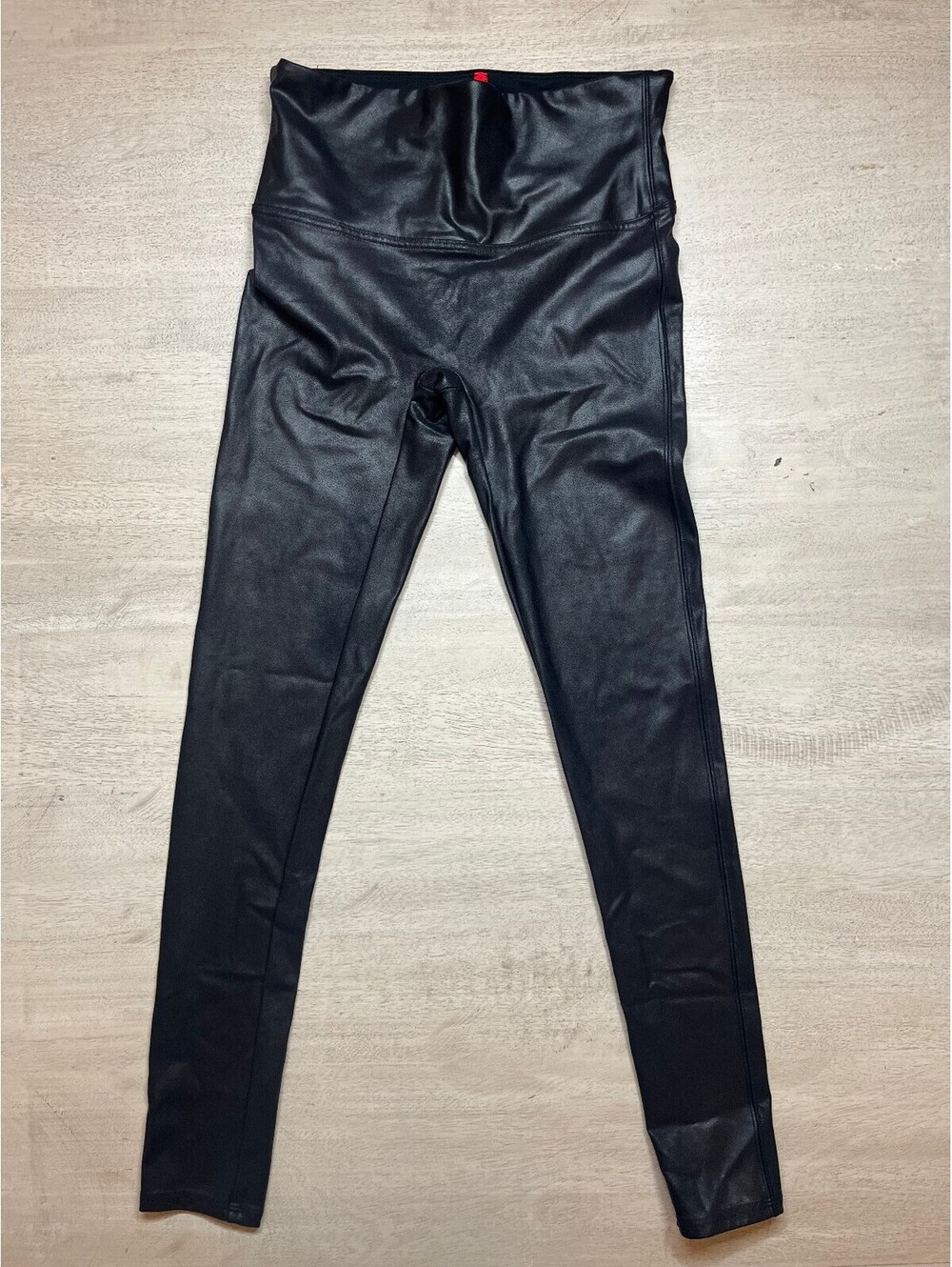 Spanx Faux Leather High Waist Leggings in Black, Size M/M
